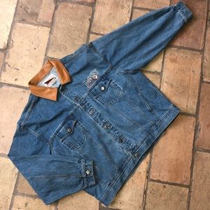 Vintage 90s Miami Dolphins denim jacket Size XXL
